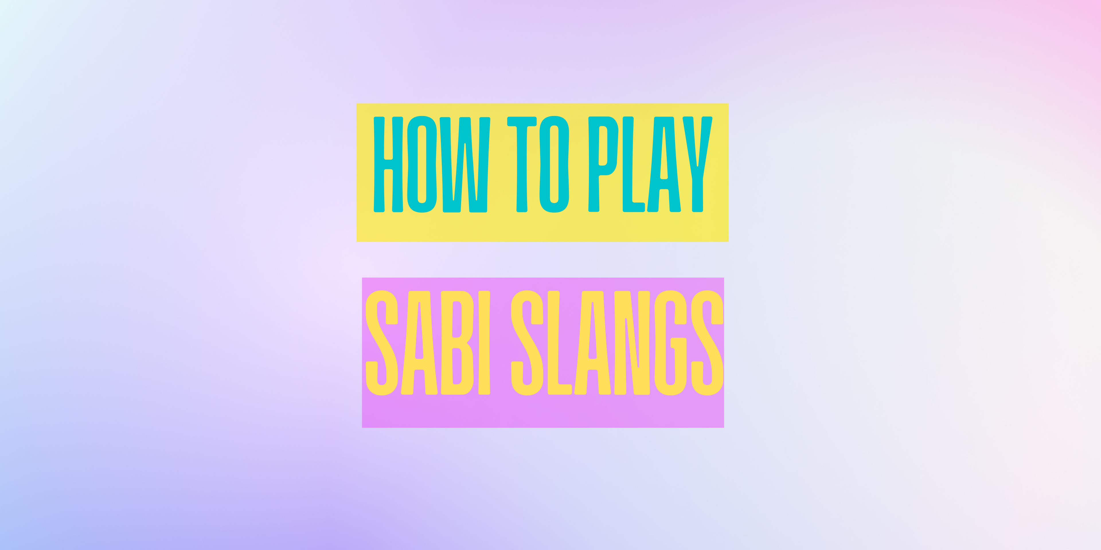 Load video: How To Play Sabi Slangs Card Game